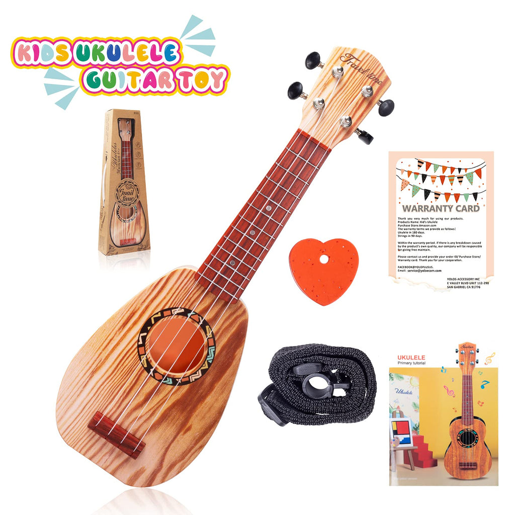 17-Inch Kids Ukulele, 4-String Beginner Musical Instrument