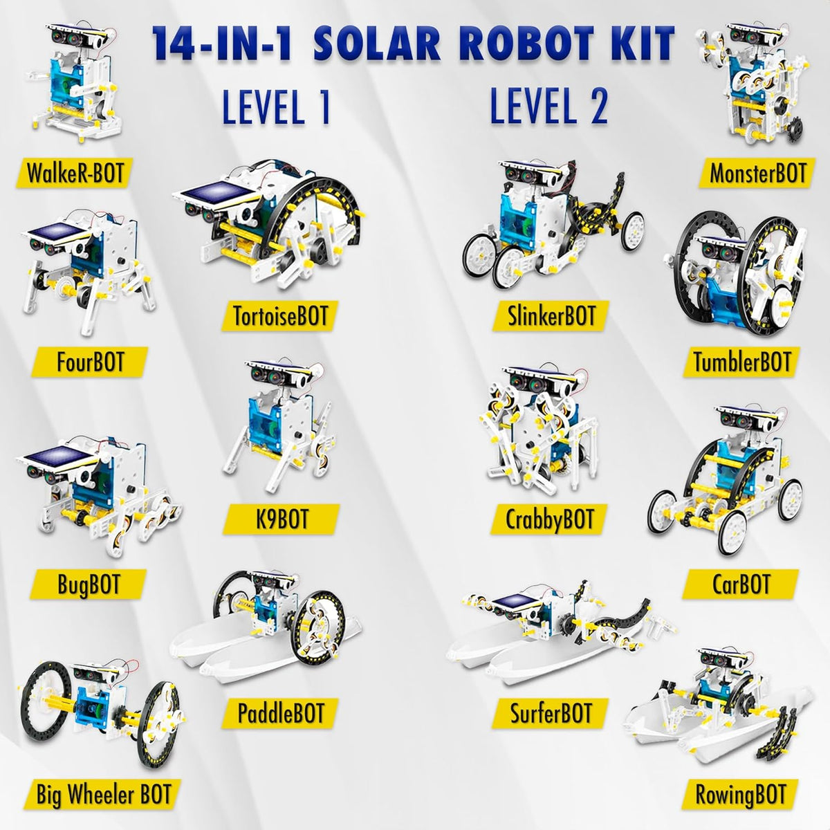 14-in-1 Solar Robot Building Kit
