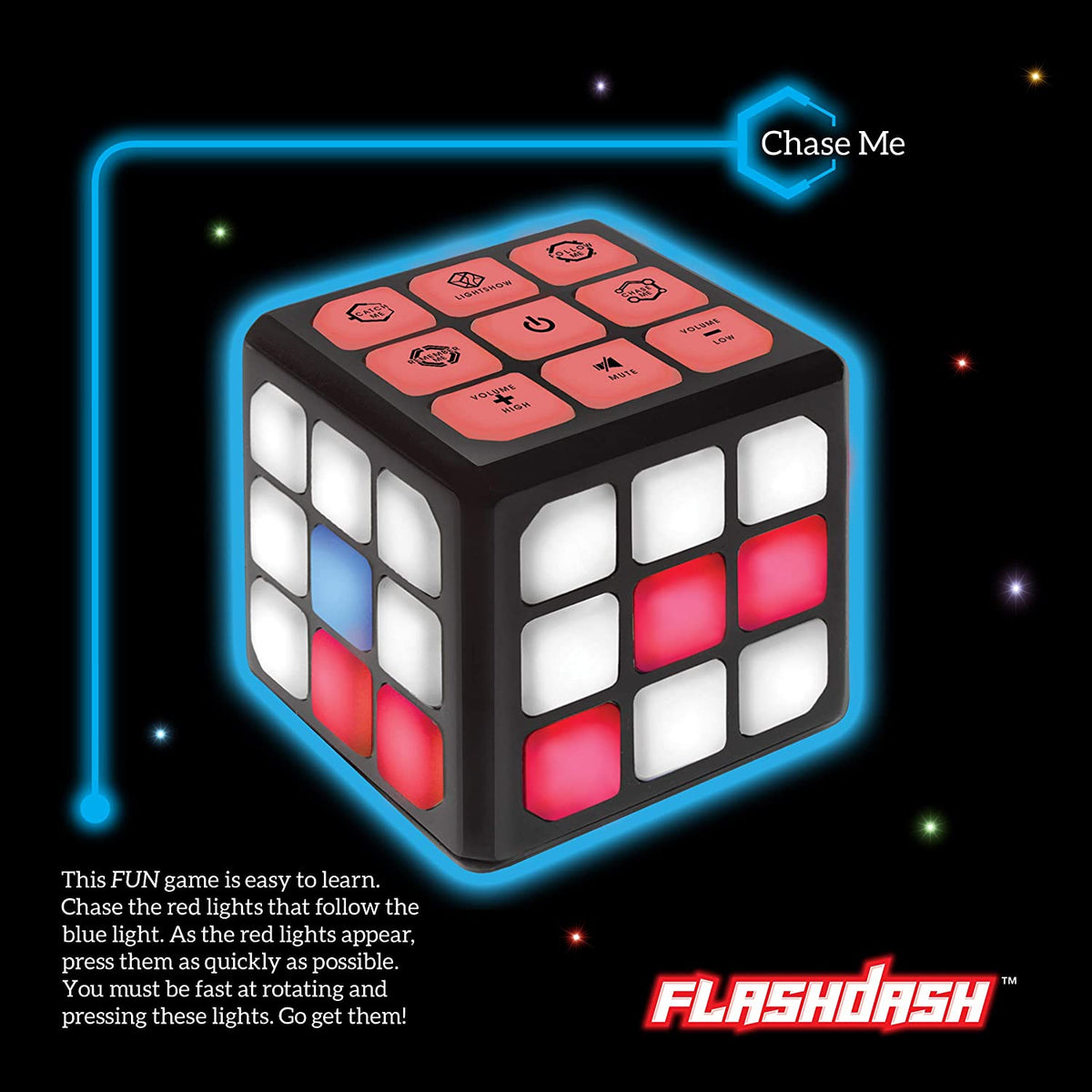 Flashing Cube Electronic Memory & Brain Game
