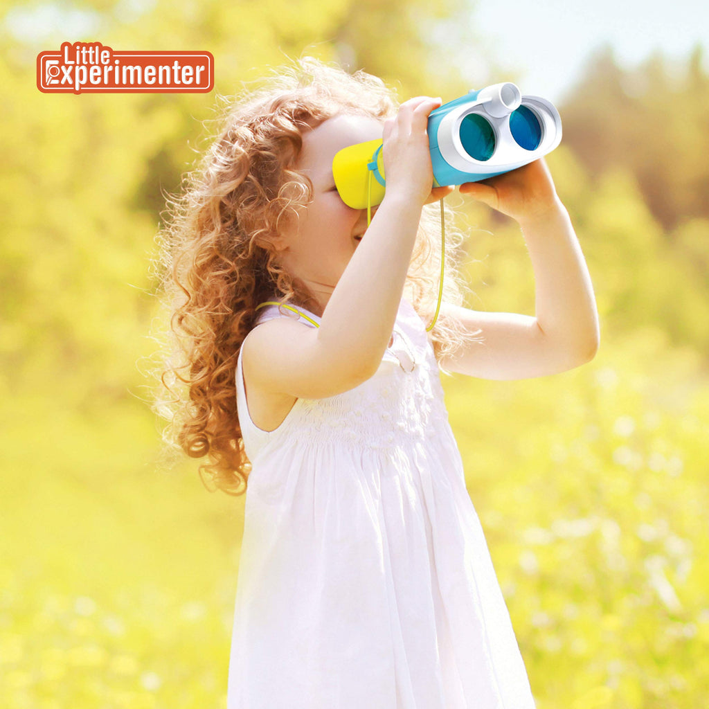 Kids Toy Binoculars with 2x Magnification & Flashlight