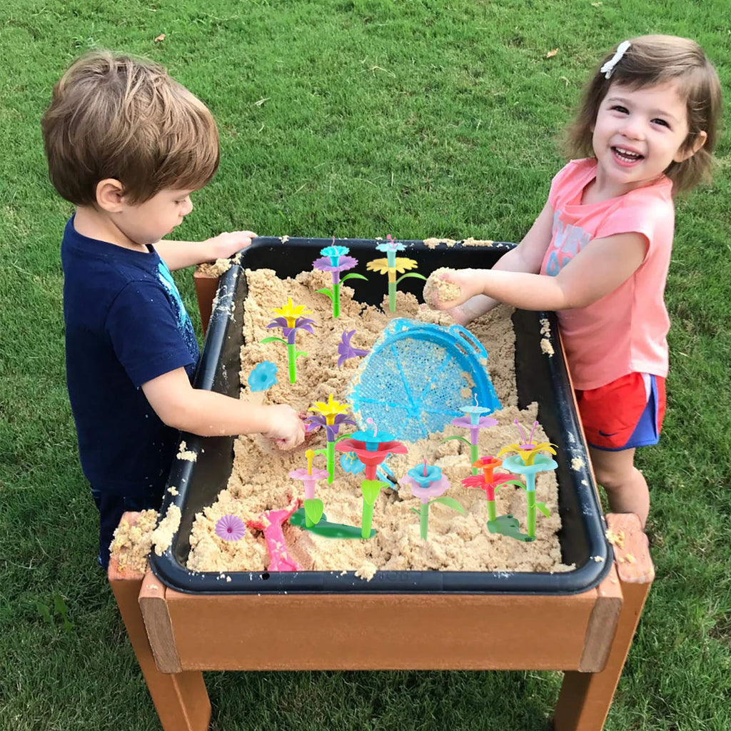 130-Piece Flower Garden Building Toy Set for Kids