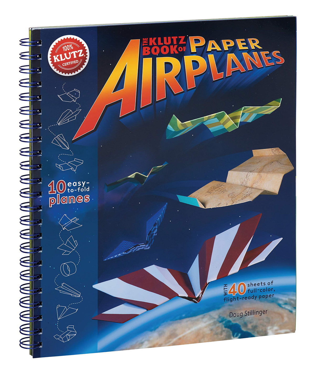Paper Airplane Craft Book with 40 Design Sheets & 56 Pages