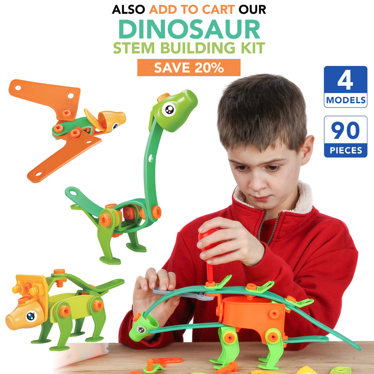 7-in-1 STEM Construction Building Set for Kids