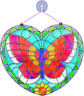 Butterfly Hearts Glass Art