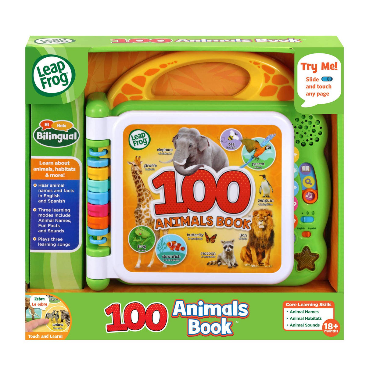 LeapFrog 100 Animals Book, Interactive Bilingual Learning Toy - product photo