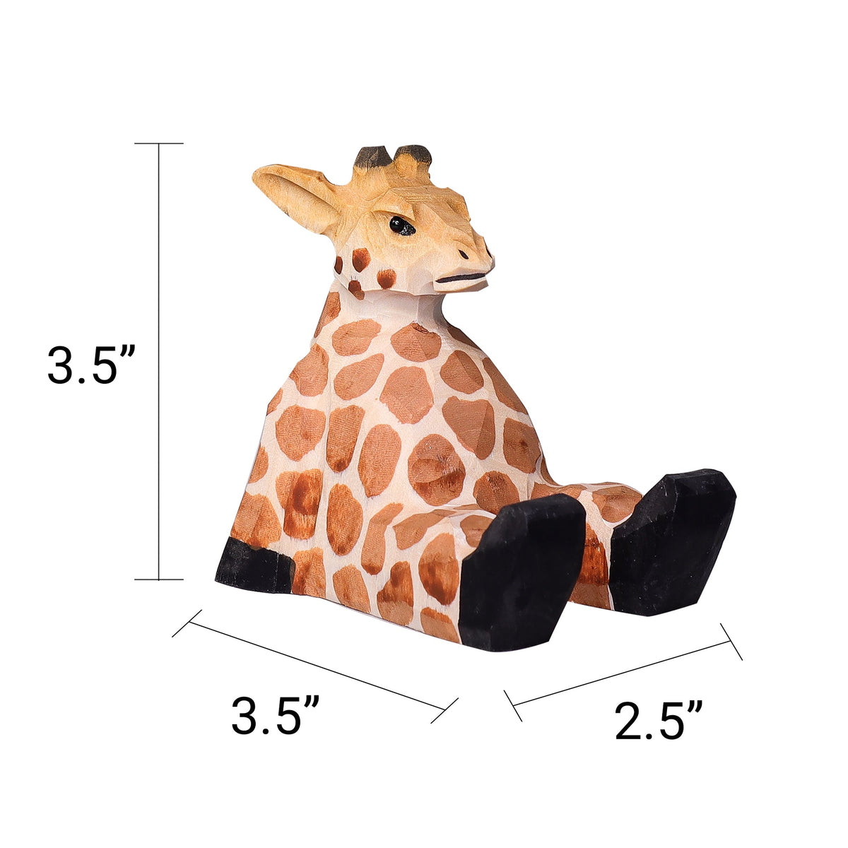 Paint Your Own Wood Carved Giraffe DIY Painting Kit by Kitsville, image 10 of 11