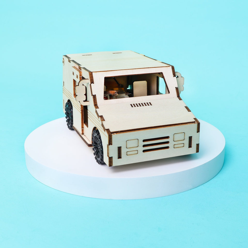 Delivery Truck STEM Kit – Build, Paint & Power a Moving Mail Truck by Kitsville, image 9 of 9