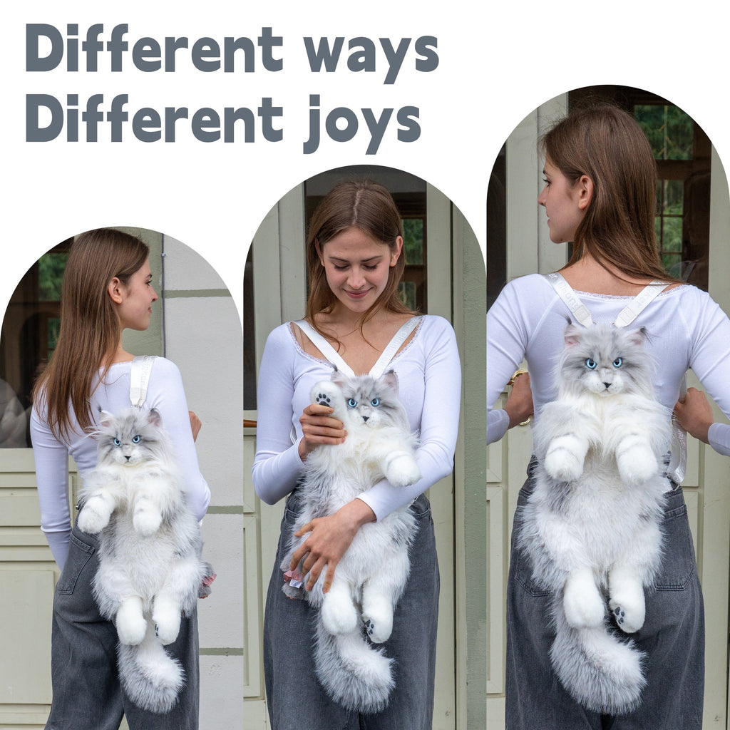 Silver Maine Coon Backpack by Chongker, image 9 of 12