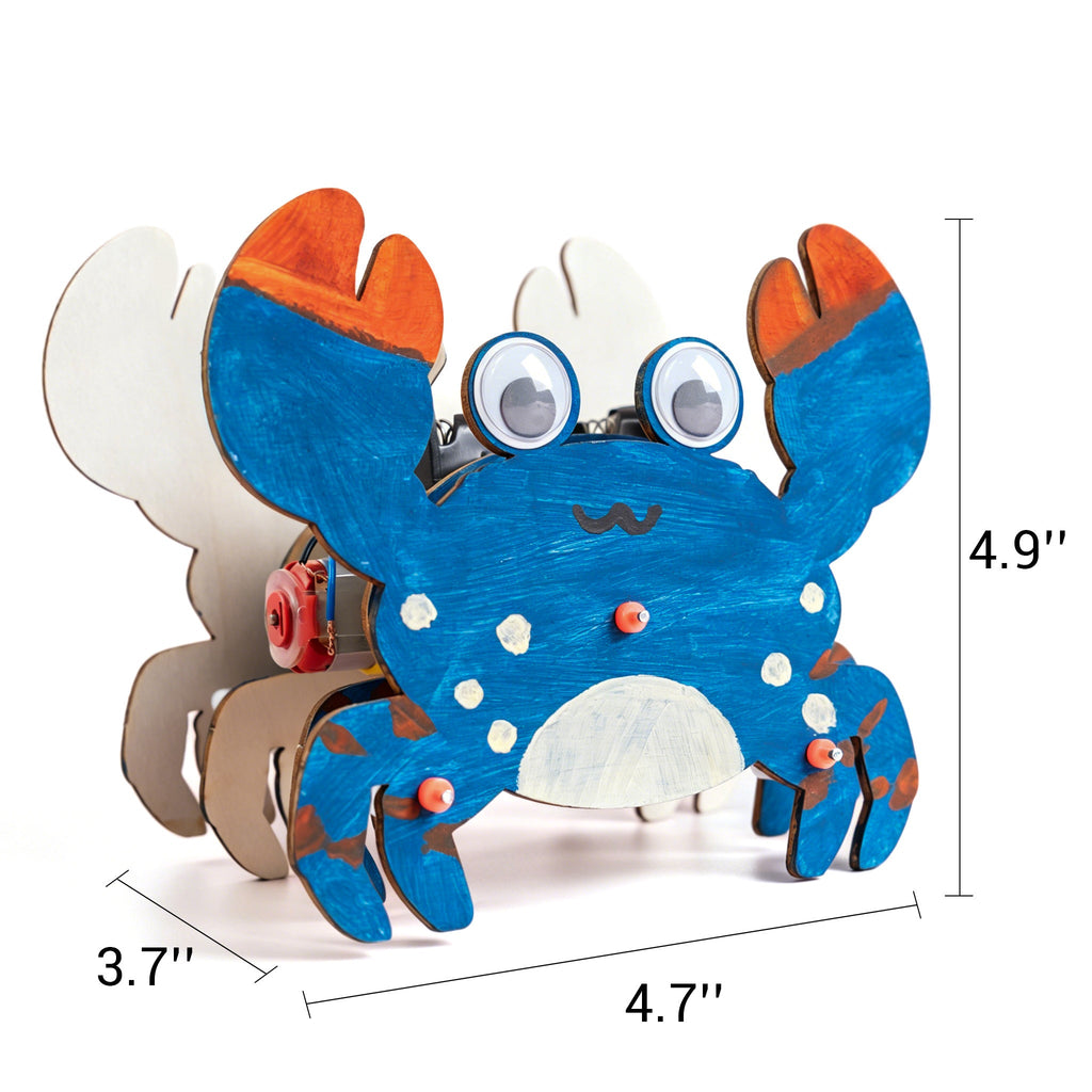 Sound-Activated Walking Crab STEM Kit STEM Kit by Kitsville, image 3 of 7