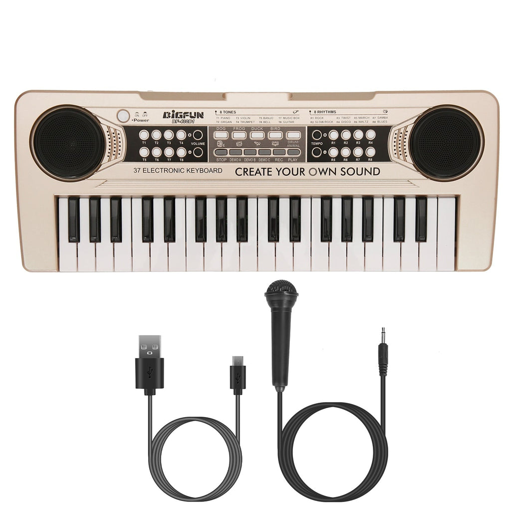 Tiny Tunes 37-Key Keyboard with Microphone