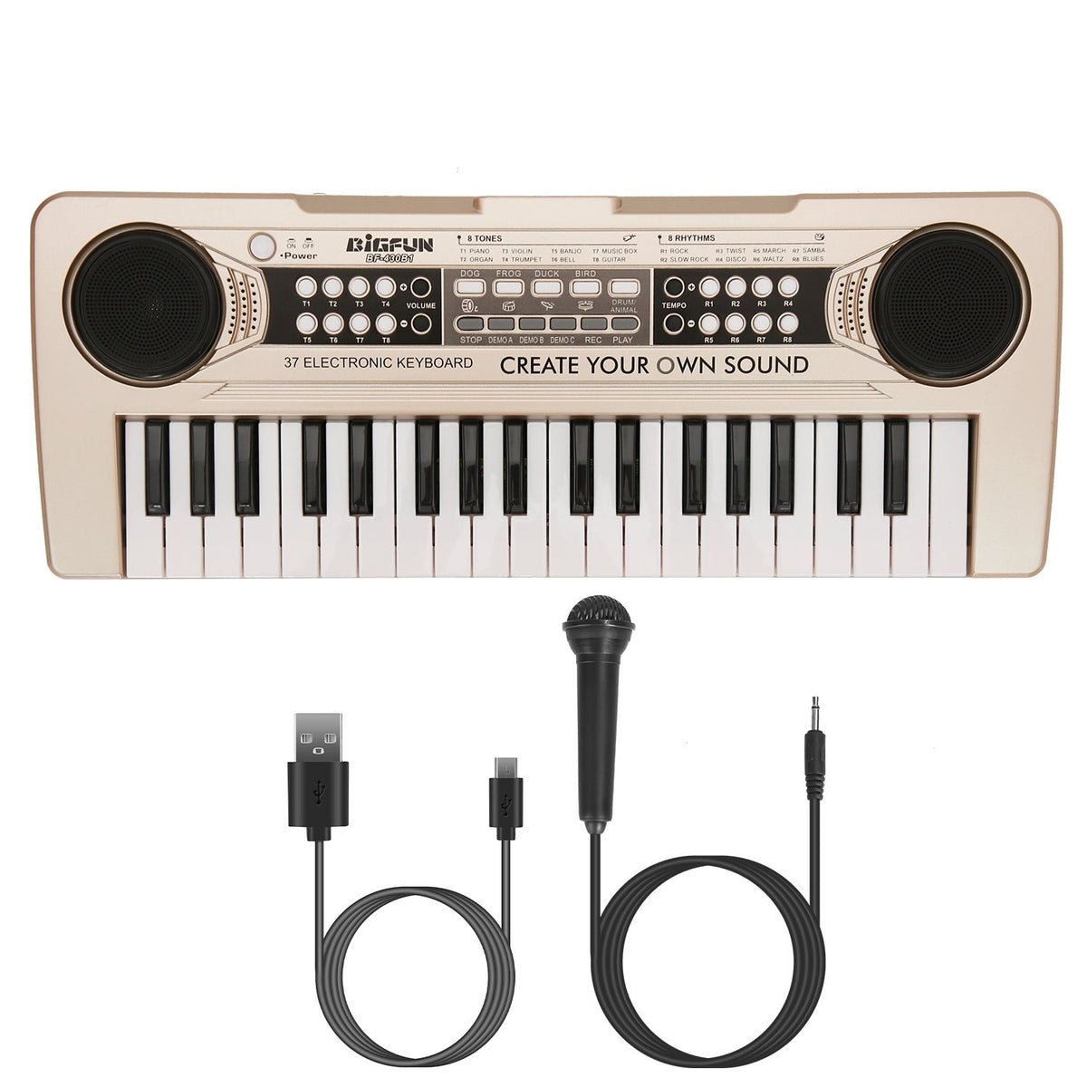 Tiny Tunes 37-Key Keyboard with Microphone