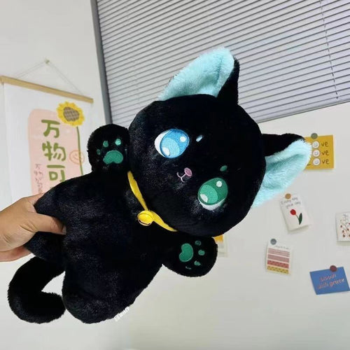 Black & White Cat Plush