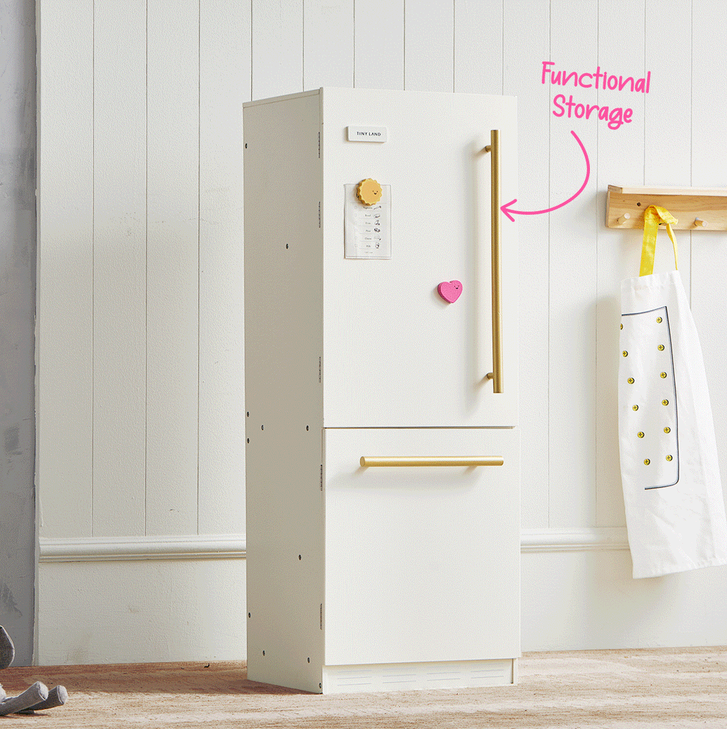 Tiny Land Wooden Play Kitchen Fridge — product image 3 of 10
