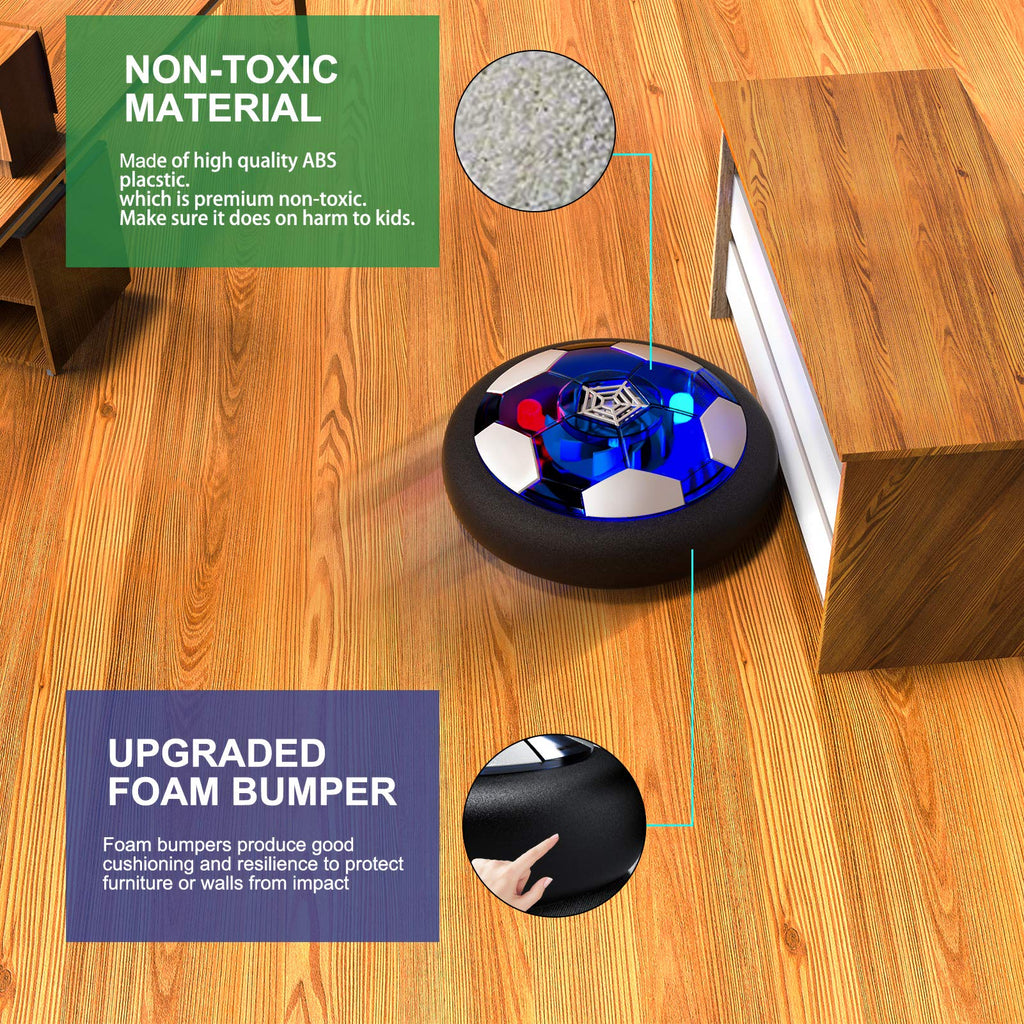 Rechargeable LED Hover Soccer Ball with Air-Cushion Bumper