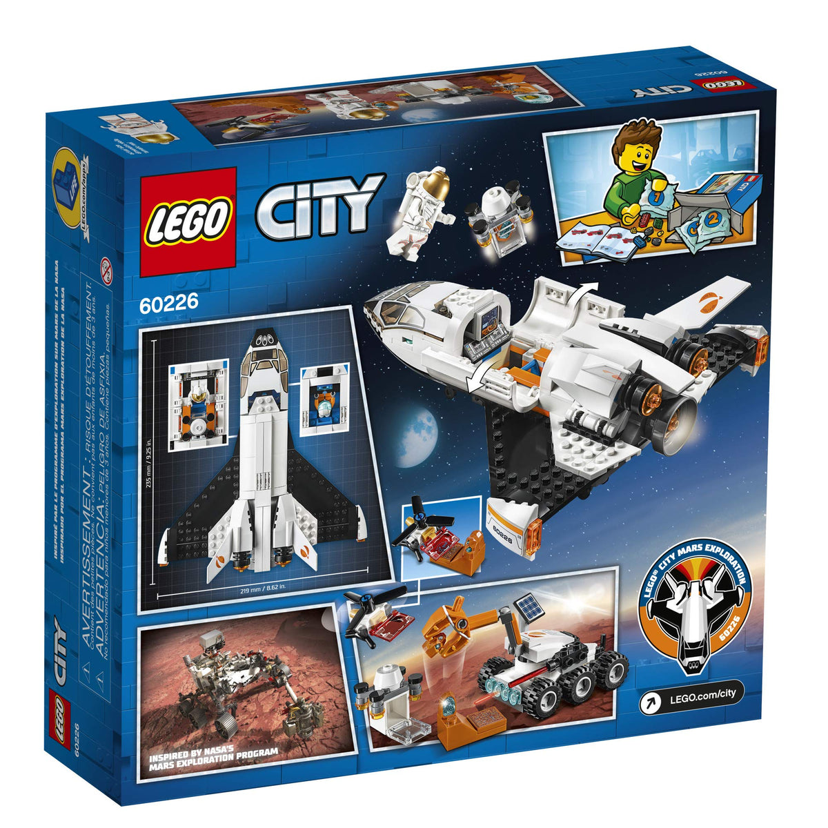 LEGO City Mars Research Shuttle Space Set (60226) - product photo