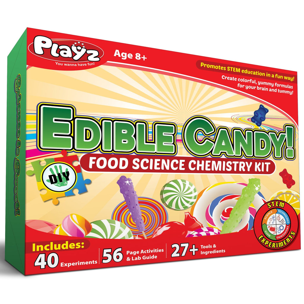 Playz Edible Candy Making Science Kit with 40+ Experiments - product photo