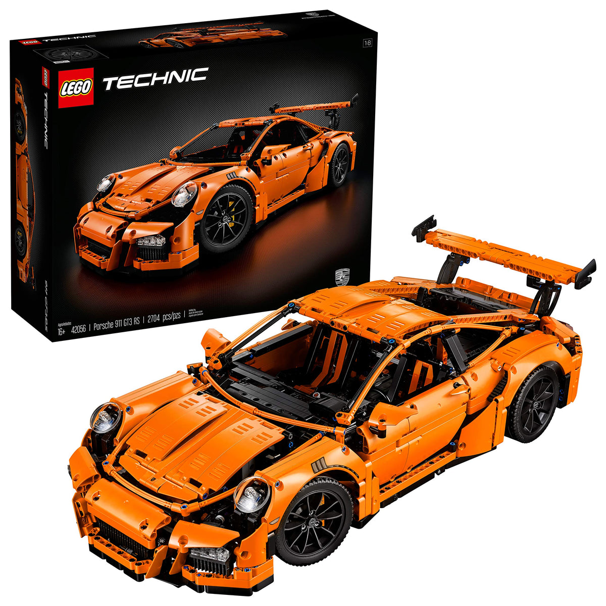 LEGO Technic Porsche 911 GT3 RS Model Car Set (42056), 2,704 Pieces