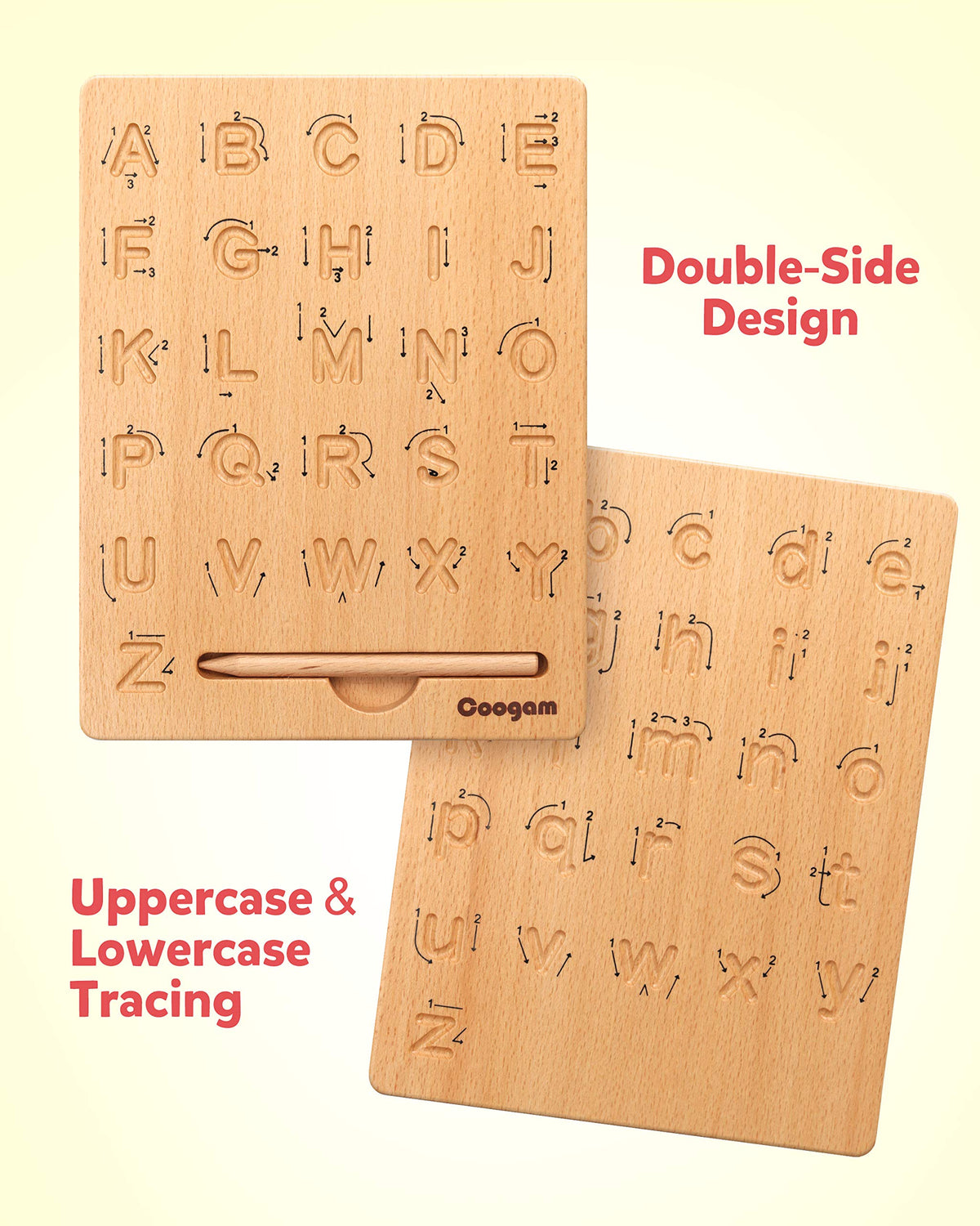 Wooden Alphabet Letters Practicing Board
