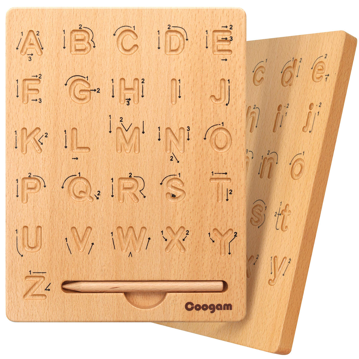 Wooden Alphabet Letters Practicing Board