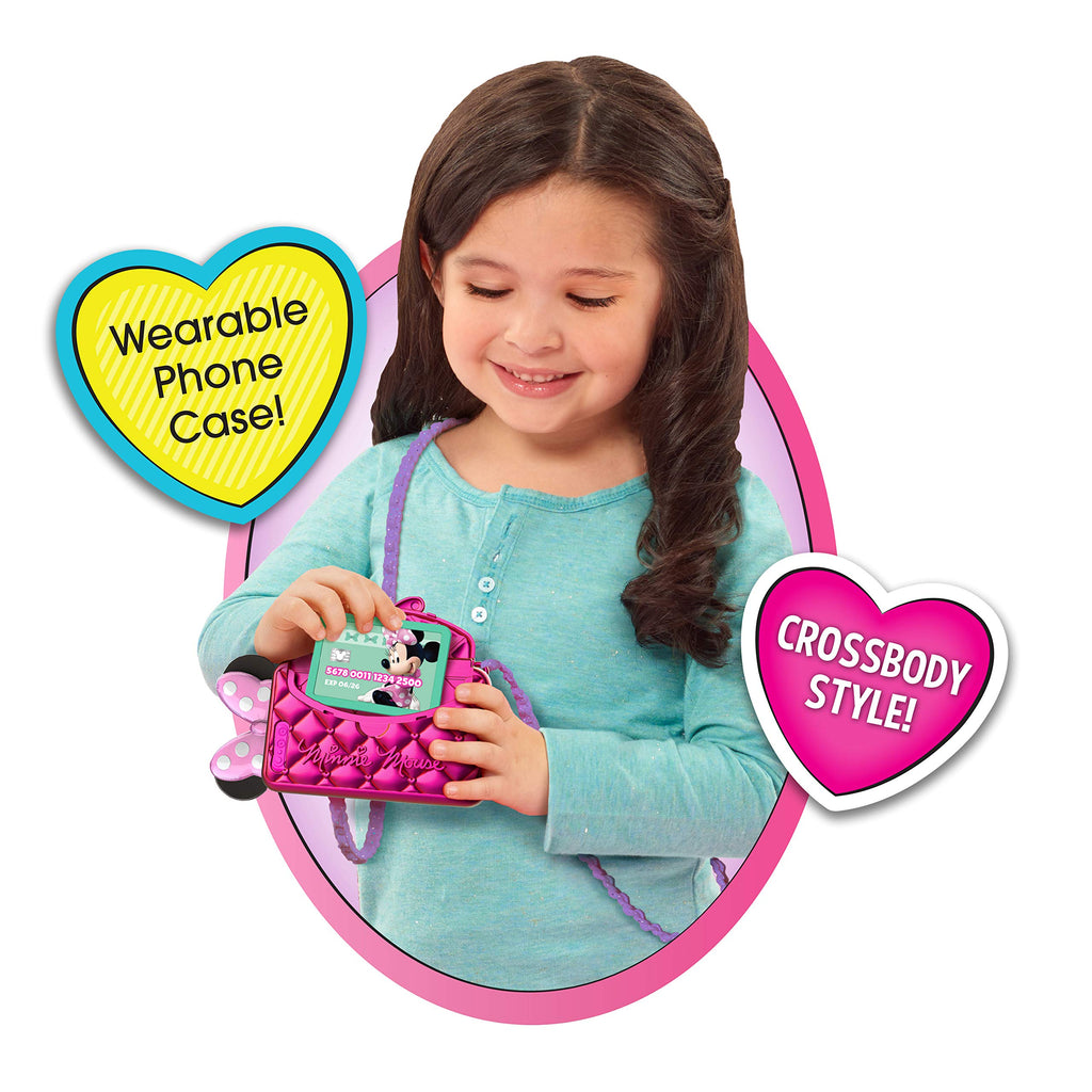 Minnie Mouse Toy Cell Phone with Lights, Sounds & Pretend Cards
