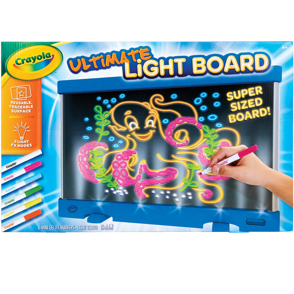 Light-Up Drawing & Tracing Board with Gel Markers and Storage