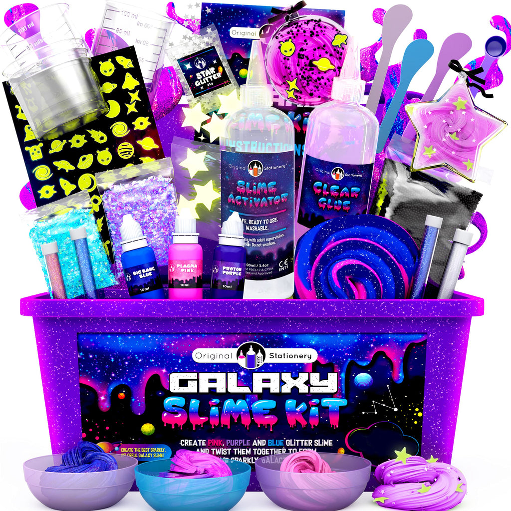 25-Piece Galaxy Glow-in-the-Dark Slime Making Kit