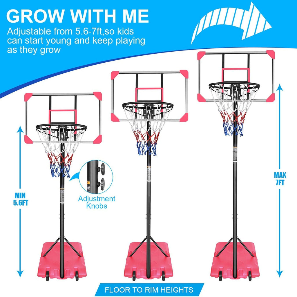 Hoop Heroes Adjustable Basketball Hoop