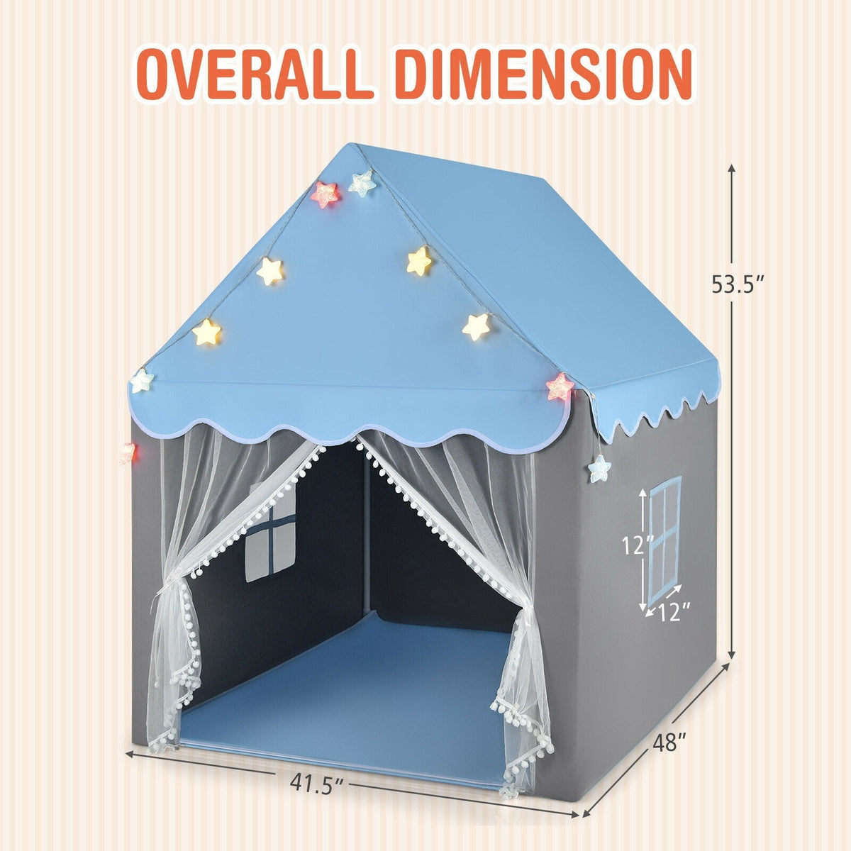 Starlight Playhouse Tent with Mat