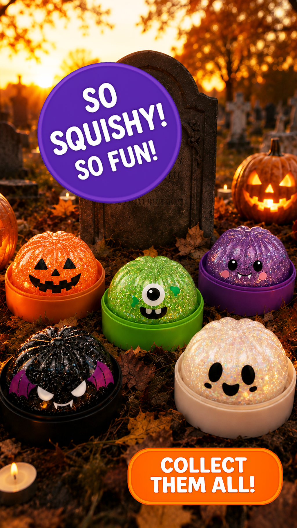 Fun Doh Spooky Mystery Dumpling Squishy Toy, Ages 3+