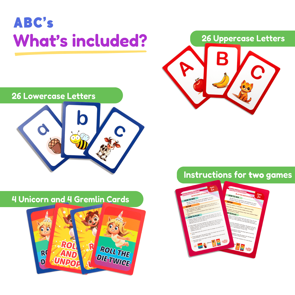 ABC: Learn Uppercase & Lowercase Letters Card Pack - CHOOSE Act - Maven Couture Inc