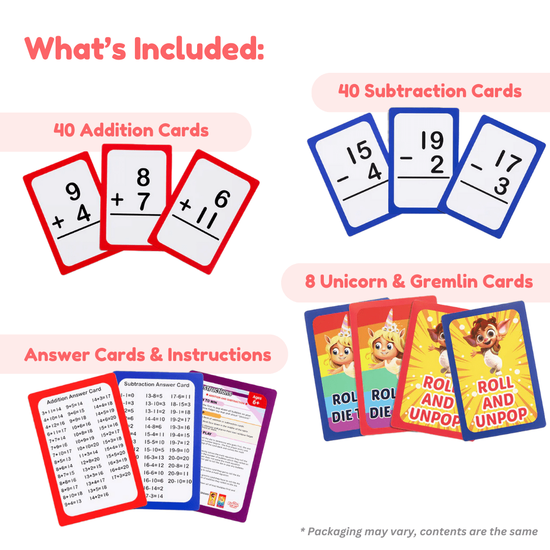 Grade 1 & 2 Addition & Subtraction Card Pack - Maven Couture Inc