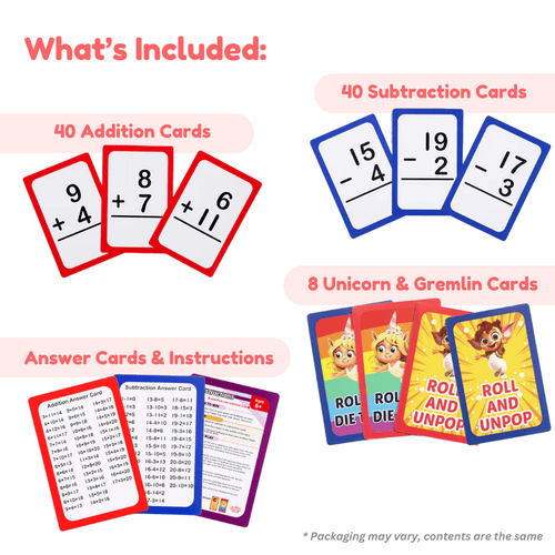 Grade 1 & 2 Addition & Subtraction Card Pack - Maven Couture Inc