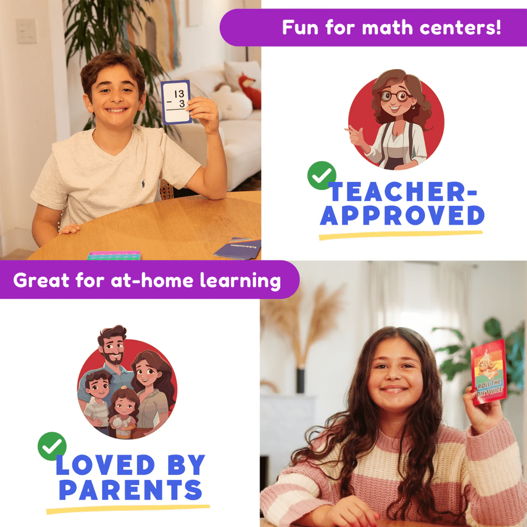 Grade 1 & 2 Addition & Subtraction Card Pack - Maven Couture Inc
