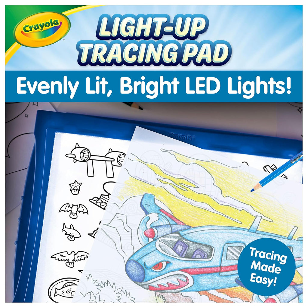 LED Light-Up Tracing Pad Art Kit, 12 Colored Pencils, Ages 6–15