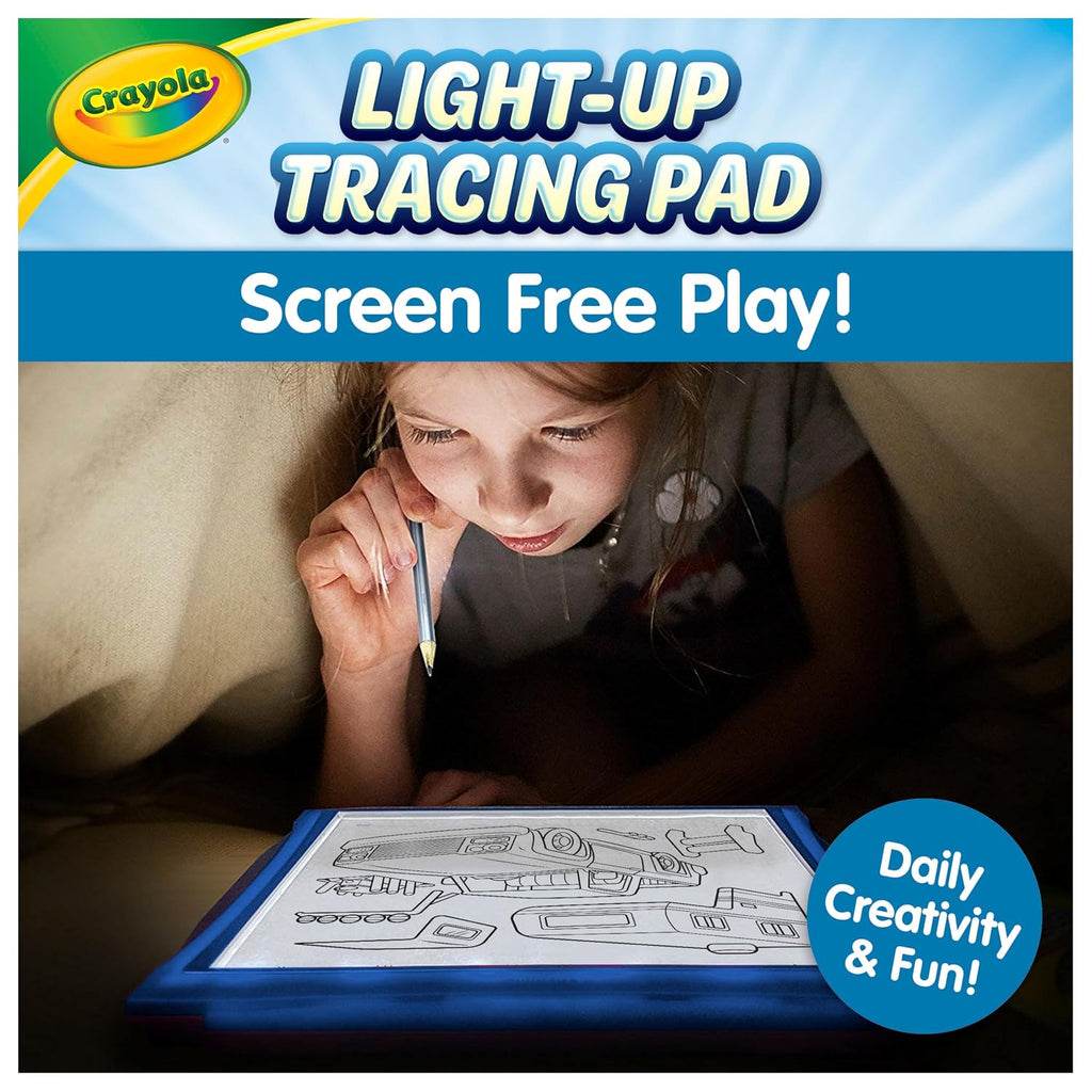LED Light-Up Tracing Pad Art Kit, 12 Colored Pencils, Ages 6–15