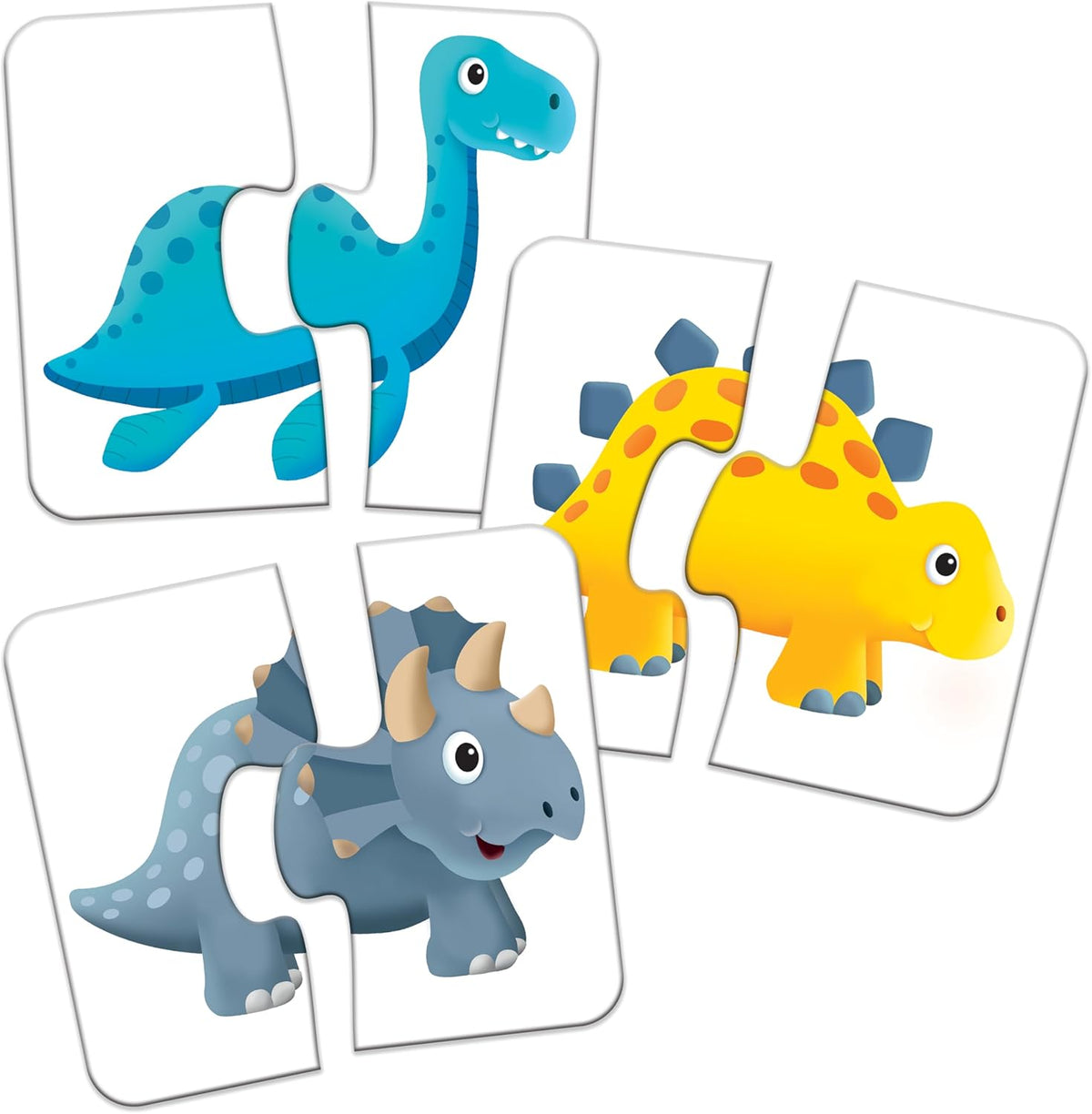 Dinosaur Matching Puzzle Set for Toddlers, 15 Self-Correcting Puzzles - product photo