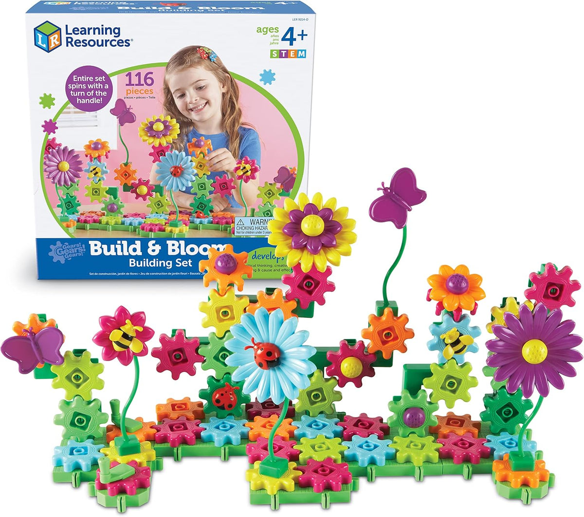 Blooming Garden Gear Builder STEM Construction Set 116 Piece Flower Building Toy