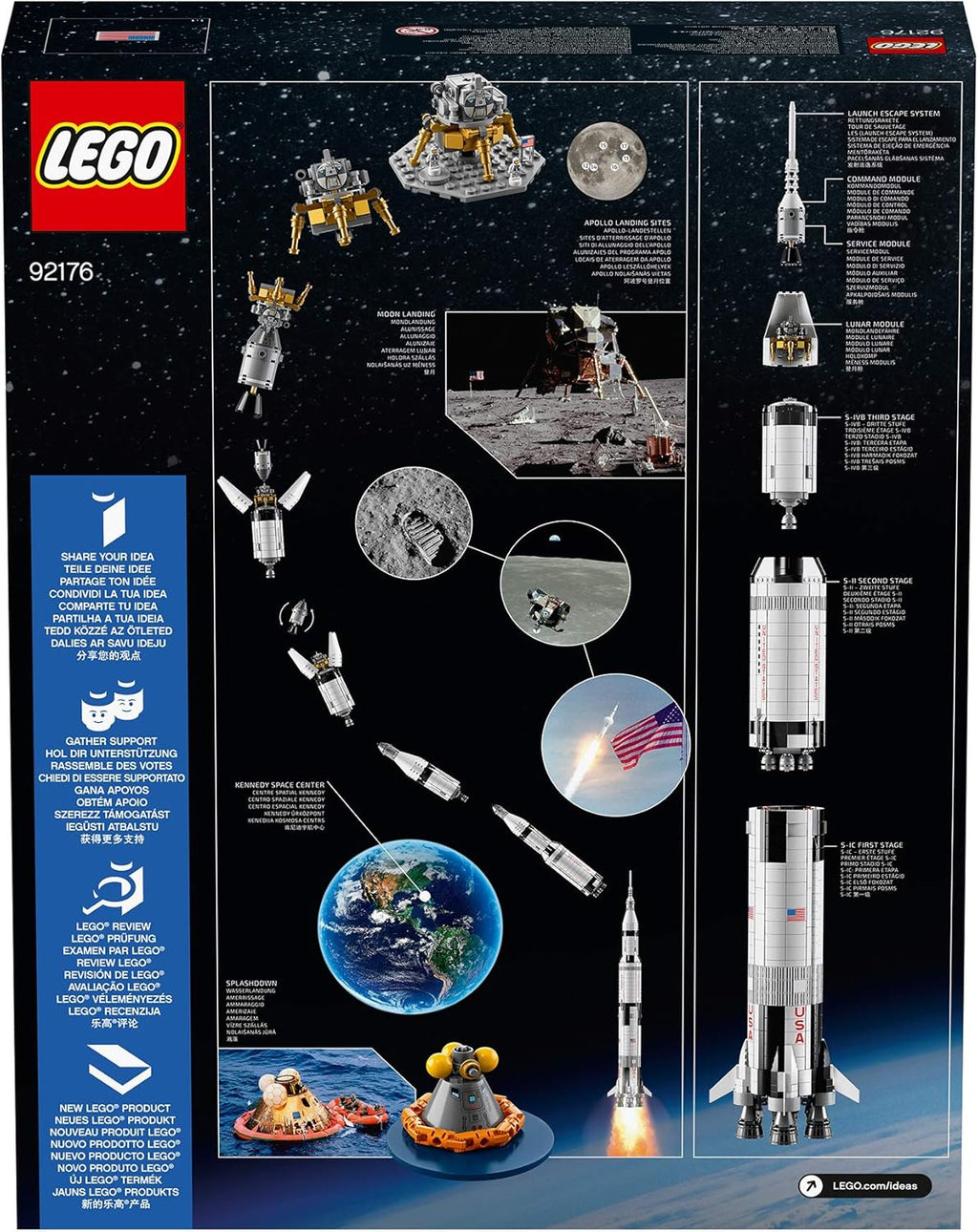 LEGO NASA Apollo Saturn V Rocket — 1,969 Pieces