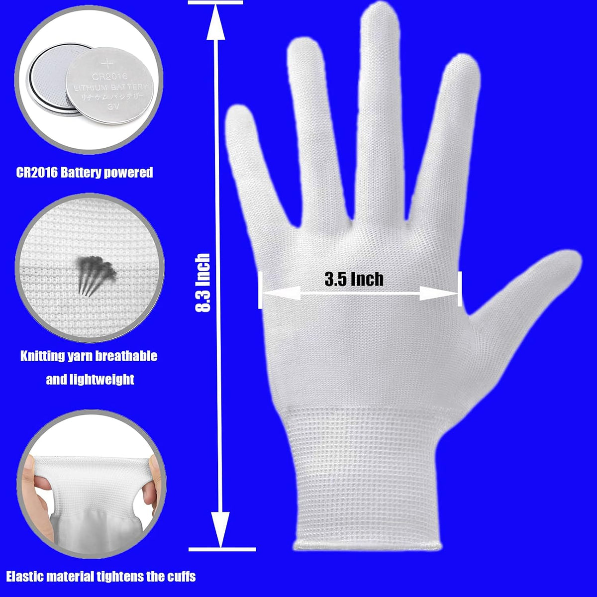 Kids' LED Light-Up Finger Gloves