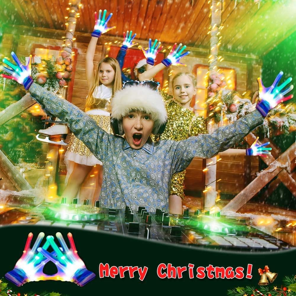 Kids' LED Light-Up Finger Gloves