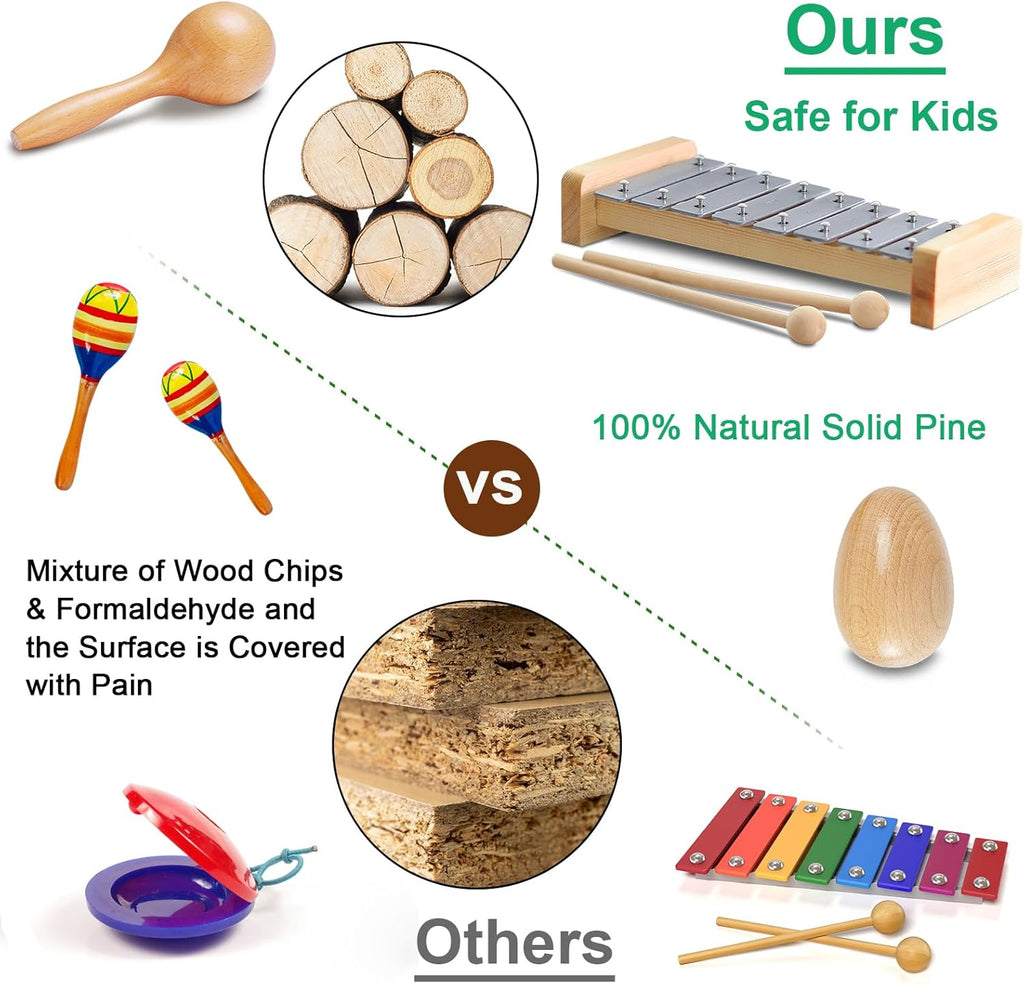 Little Music Makers Wooden Instrument Set