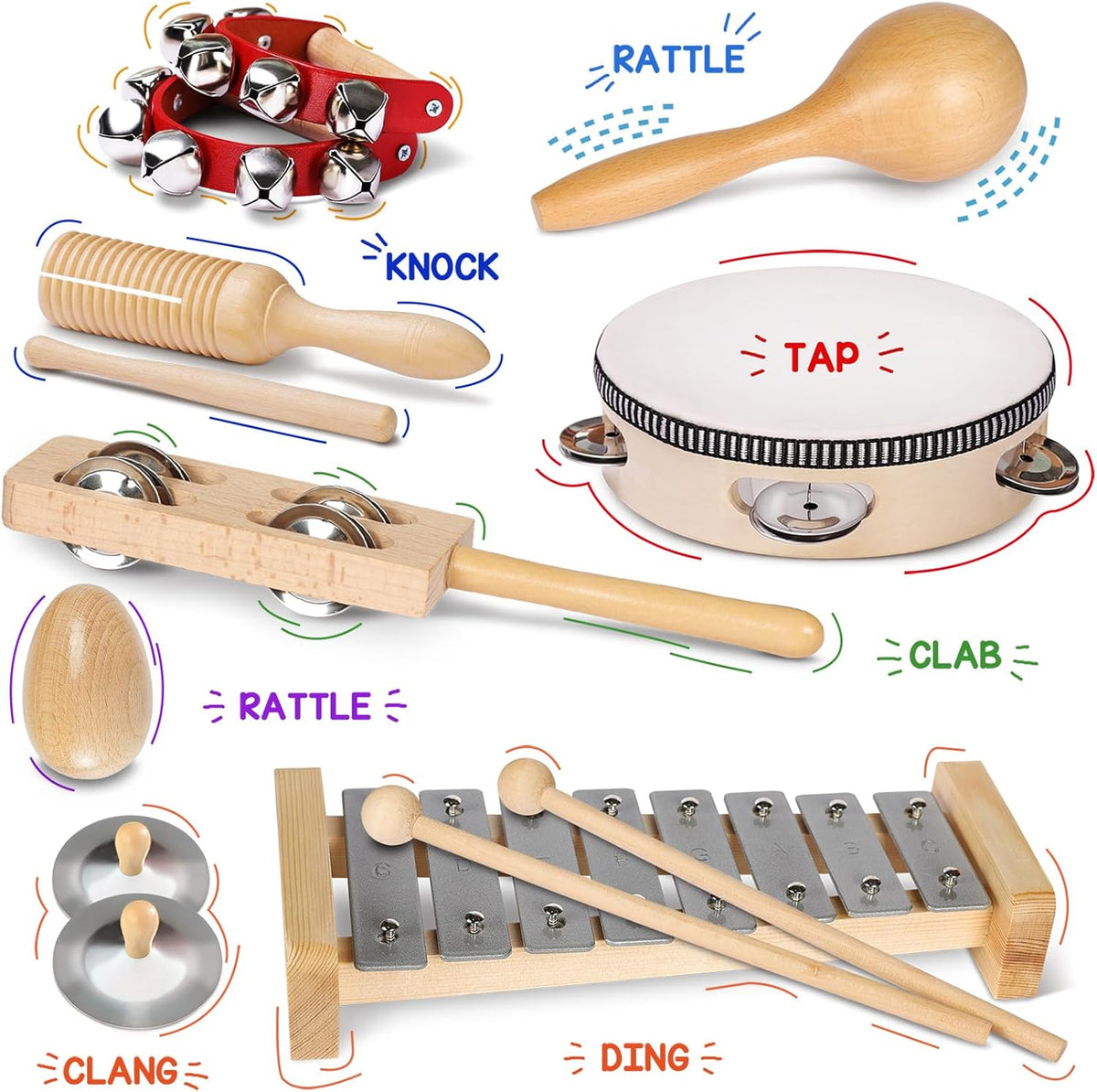 Little Music Makers Wooden Instrument Set