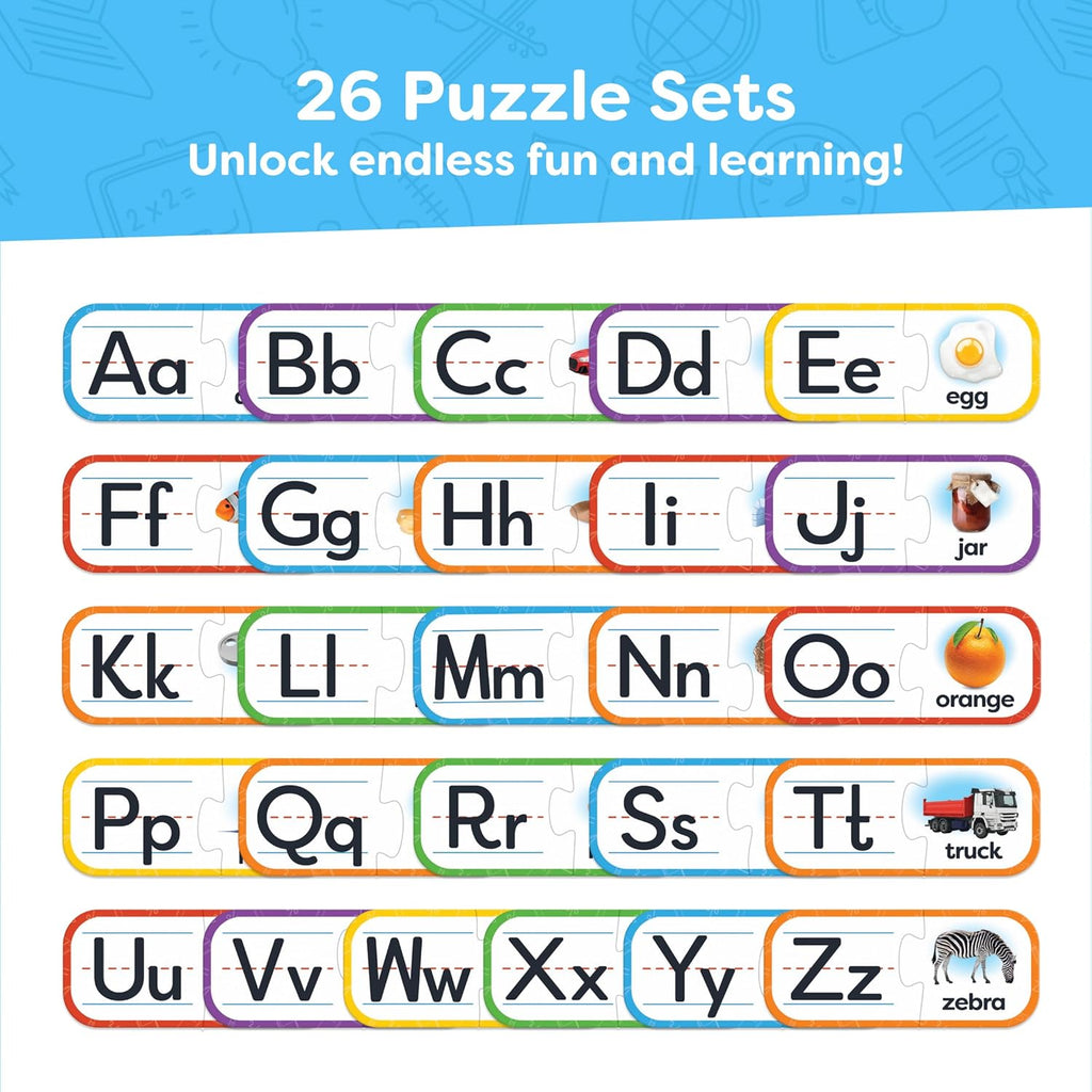 Match Learn Spell Alphabet Puzzle Cards Montessori Learning Game Ages 3+