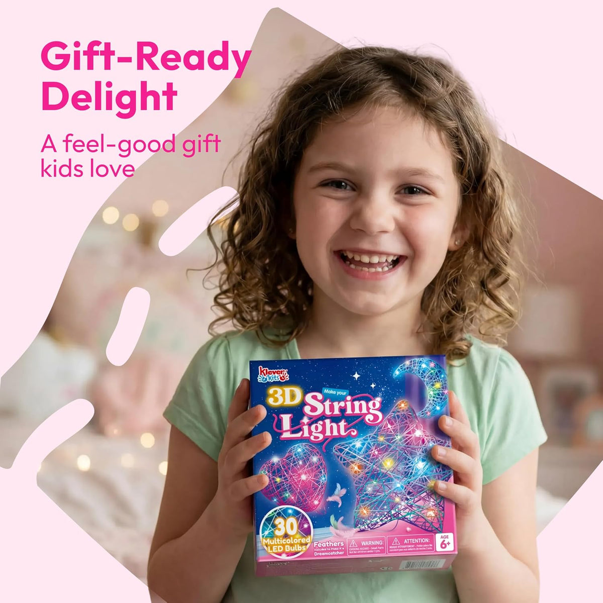 3D String Art Star Light Craft Kit For Kids