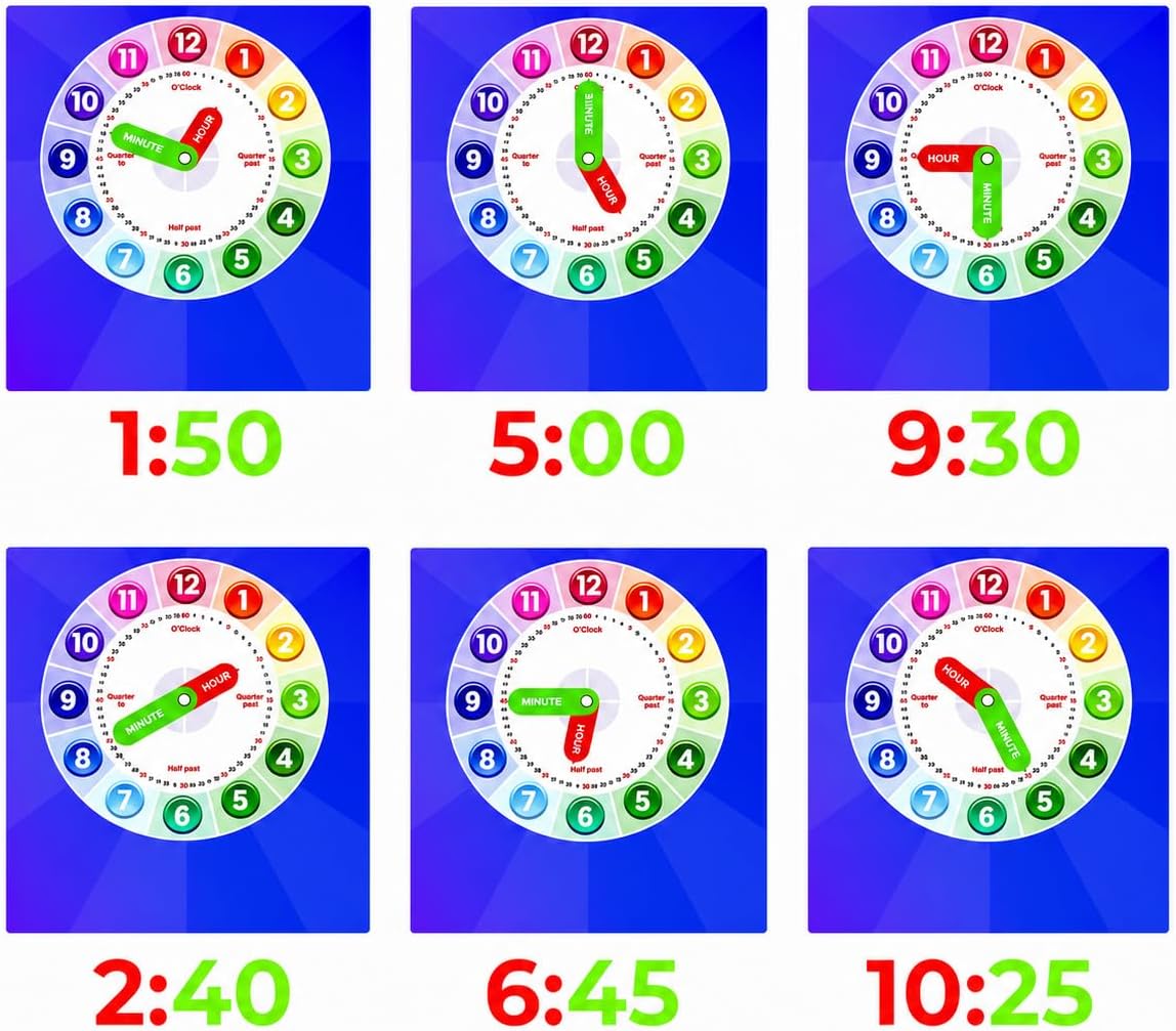 Tick Tock Wooden Teaching Clock