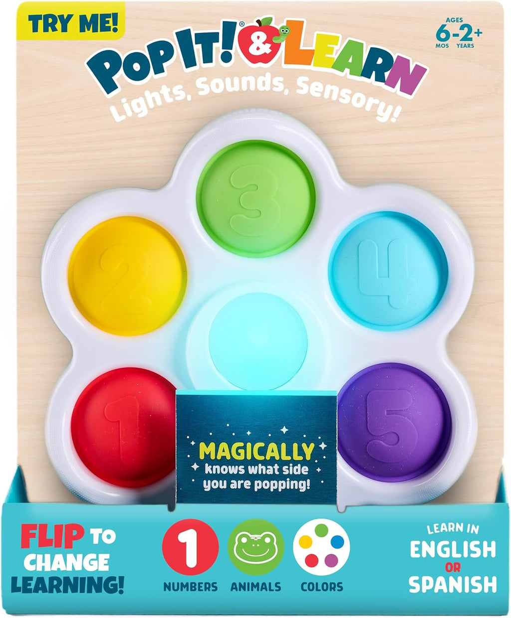 Pop & Learn Bilingual Sensory Toy