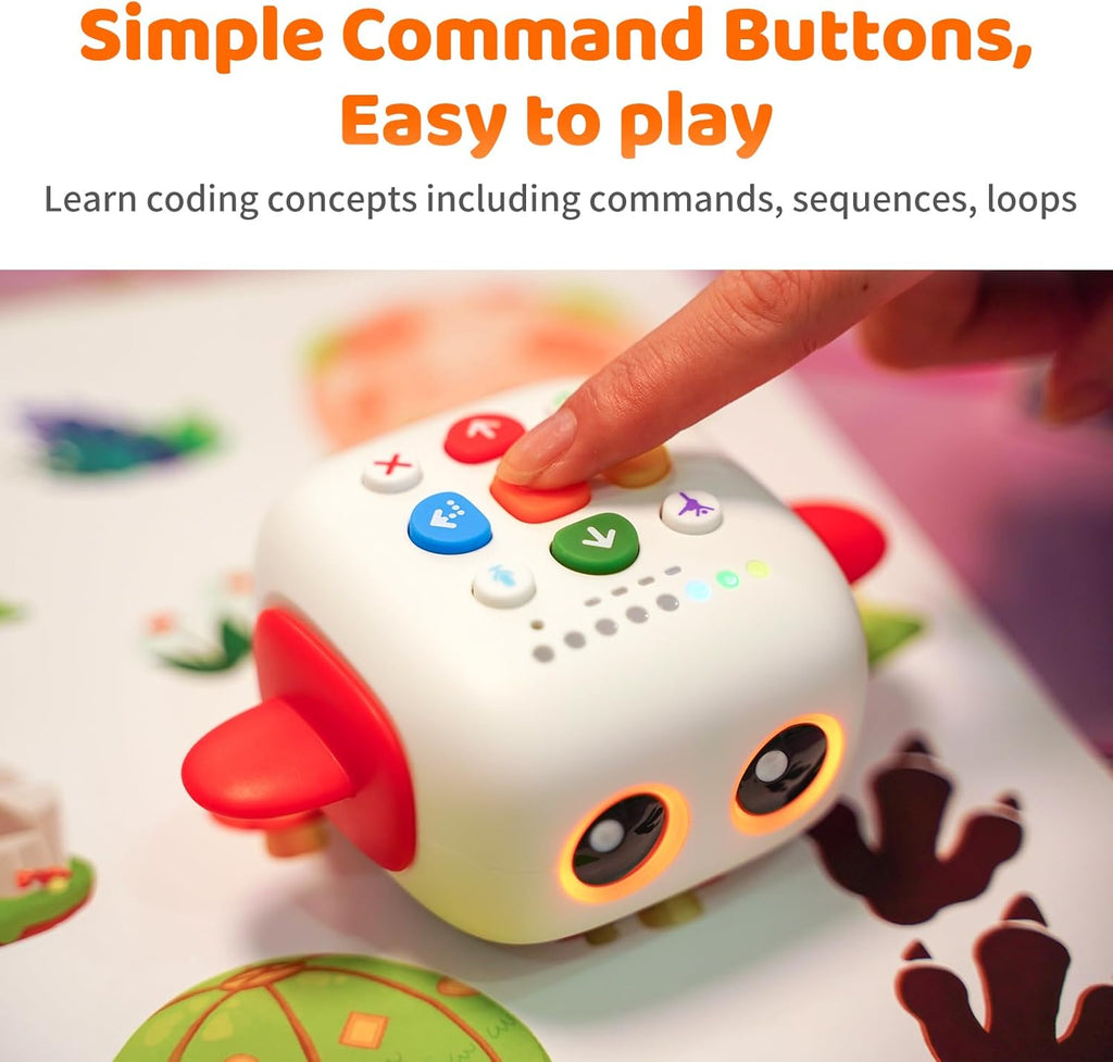 My First Coding Adventure Robot, Screen Free STEM Coding Toy for Kids Ages 3+