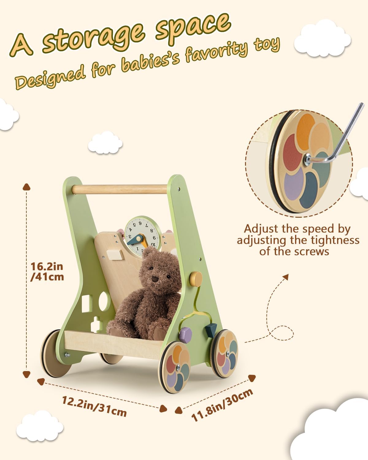 Wooden Activity Walker
