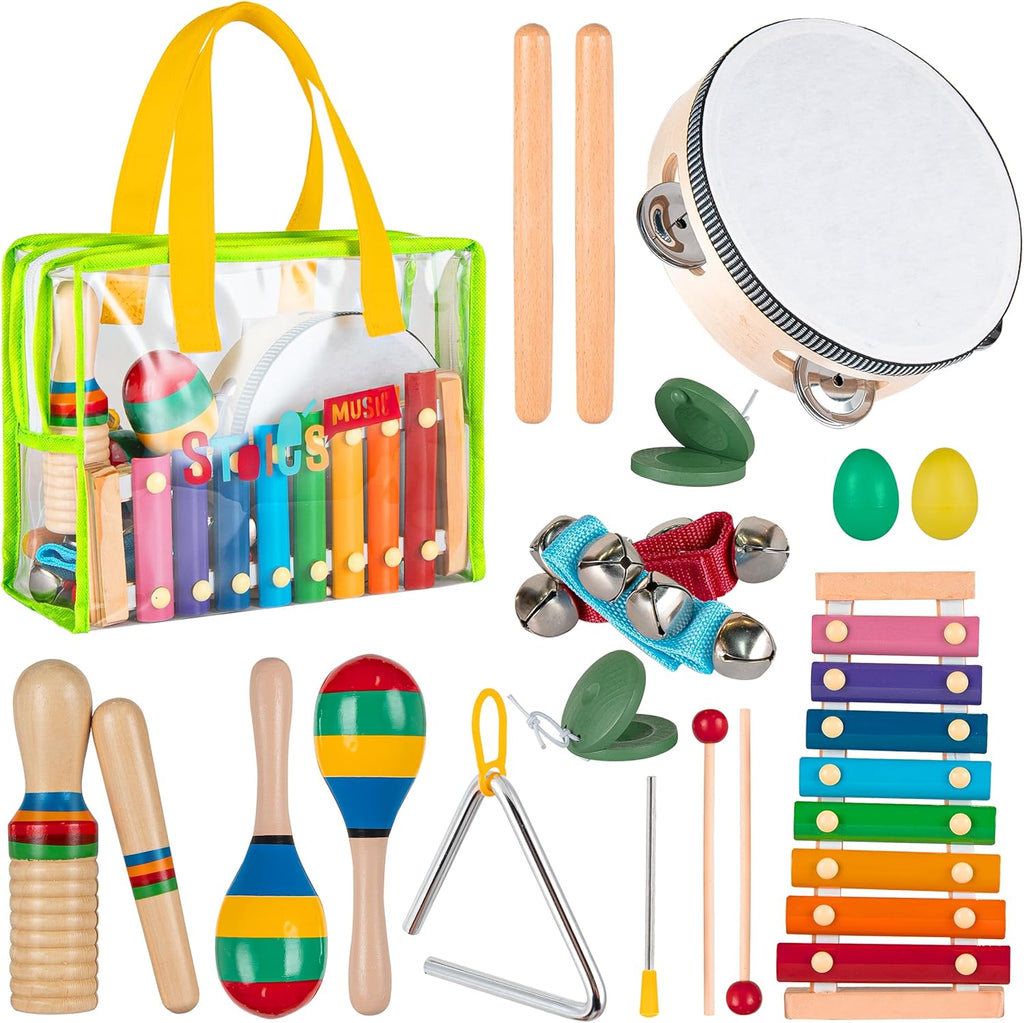 Wooden Rhythm & Music Instrument Set