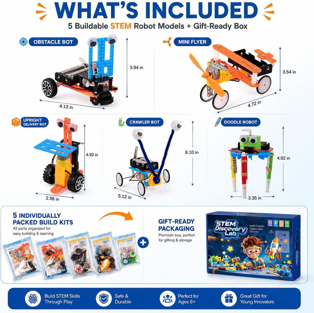 Young Inventor 5-in-1 Robot Lab
